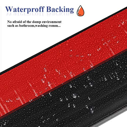 [New Upgrade] Huge Gap Door Draft Stopper, 3.4" W Widened Door Sweep Seal Gap Up to 1.8" for Interior & Exterior Doors - Keeping Draft, Noise, Dust and Unwanted Animals Out,3.4" W x 39" L,Black - size: Black