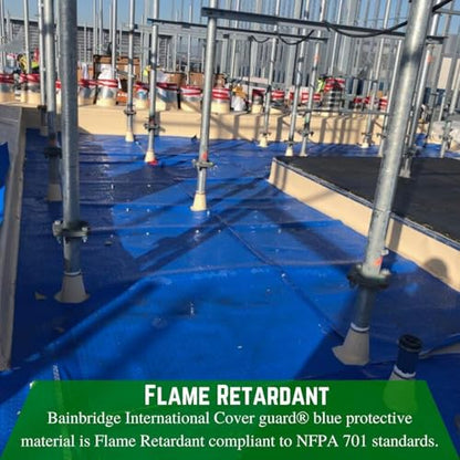 Farm Plastic Supply - Bainbridge International Flame Retardant Cover Guard 10 Mil - Temporary Floor Protection, Temporary Protection, Cover Guard, Temporary Surface Protection (36'' x 25')