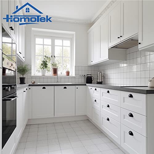 HOMOTEK 6 Pack Drawer Bin Cup Pulls Dresser Pulls for Cabinets Matte Black - 3 Inch Hole Centers Furniture Handles,Kitchen Cabinet Hardware - color: Matte Black, size: 6 Pack