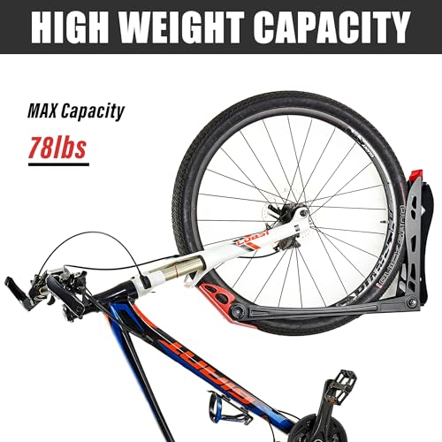 Wallmaster BIKEPAL Swivel Bike Rack, Wall Mounted Vertical Bike Storage Hanger, Space Saving for Home and Garage, 4 Pack - style: 4pack
