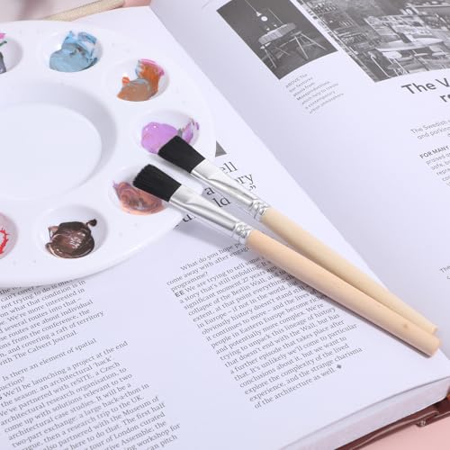 10Pcs Small Paint Brushes for Crafts Small Touch Up Paint Brush for Painting Coloring Wall Touch-up Cabinets Fences Edge Painting Tool Adult Artist Detail Oil Canvas Face