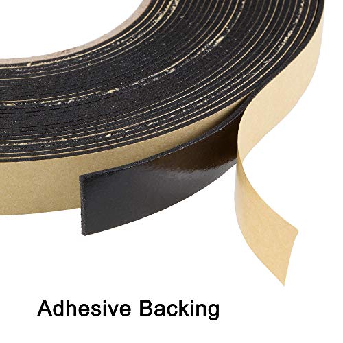 uxcell Sealing Foam Tape 15mm Wide 1.5mm Thick 10m/32.8ft Long, EVA Self Adhesive Weather Strip for Window Door Insulation - size: 15mmx1.5mmx10m