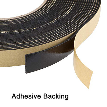 uxcell Sealing Foam Tape 15mm Wide 1.5mm Thick 10m/32.8ft Long, EVA Self Adhesive Weather Strip for Window Door Insulation - size: 15mmx1.5mmx10m