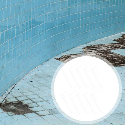 10 Pcs Bathtub Hole Patch Siding Wall Repair Kit Waterproof Patch Holes Blemishes Tools Self Adhesive White Tape for Cracked Pool Liner Roof Skylight and Vinyl Skirting(Transparent) - color: Transparent