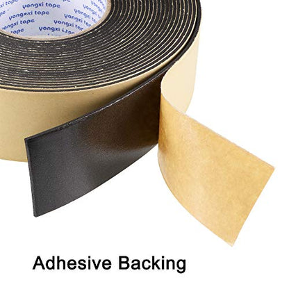 uxcell Sealing Foam Tape 50mm Wide 2mm Thick 10m/32.8ft Long, EVA Self Adhesive Weather Strip for Window Door Insulation - size: 50mmx2mmx10m