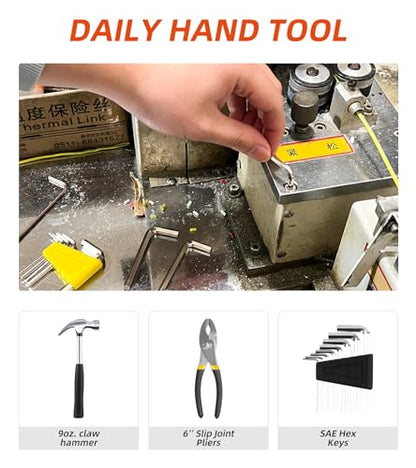 40-Piece Tool Set - General Household Hand Tool Kit with Plastic Toolbox Storage Case… - style: 40 Piece