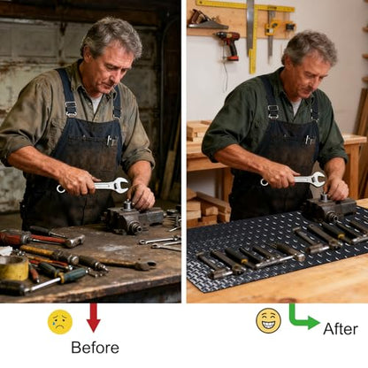 Work Bench Mat Scratch-Resistant Mats with Non-Slip Backing Stain Resistant Surface Table Mat for Protects Workbench Tabletop Surface Woodworking Crafting DIY Projects Tool Protection (48 x 15.8 Inch) - size: 48 x 15.8 Inch