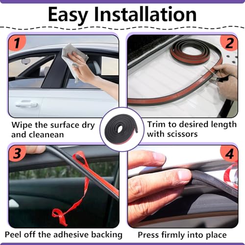 326A0004 Ribbed Bulkhead Seal Strip 3/5 in x 65 in, Self-Adhesive EPDM Ribbed Foam Rubber Weather Stripping for Tonneau Cover, Truck Bed Cover, RV, Boat, Auto, Marine, Garage Door (Black, 1 Pcs)