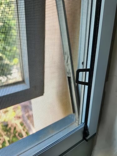 40 Pcs Window Screen Pull Tabs Screens Lift Hollow Tabs Installed in Flat Spline Channel Window Screen Frame Replacement Repair Clip Kit