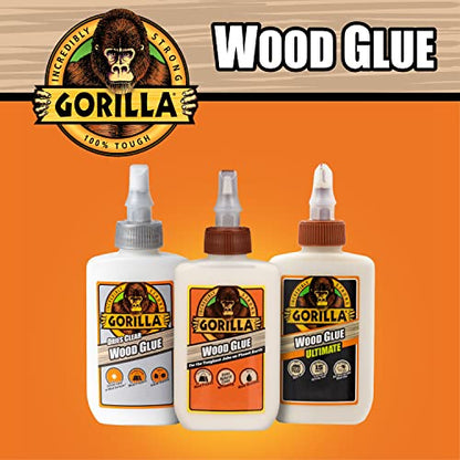 Gorilla Dries Clear Wood Glue, 4 Ounce Bottle (Pack of 6) - Water Resistant for Indoor or Outdoor Projects and Repairs - style: 6 - Pack