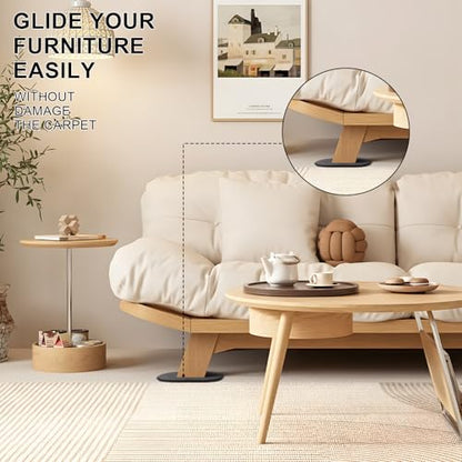 8PCS Furniture Sliders, 9-1/2" X 5-3/4" Large Furniture Movers Sliders, Reusable Sliders for Furniture on Carpet for Heavy Furniture, Furniture Moving Made Simple! - size: 9-1/2" X 5-3/4" (Black)