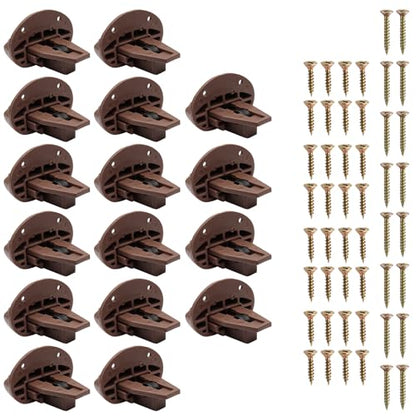 16 Sets Drawer Slides Replacement, Compatible with Kenlin Rite-Trak II Drawer Track Guide Repair Kit for Dresser/Nightstand Drawers with Screws - size: 16 Sets, style: NO Metal Back Plate