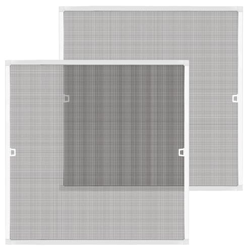 Toocust Window Screens Frame Kit 48 Square, Heavy-Duty Aluminum Window Screen, High-Visibility Durable Mesh, Easy Repair/Reinstall for Windows & Patio Doors, Multi-Size Options-2 Pack - size: 48*48 2pack