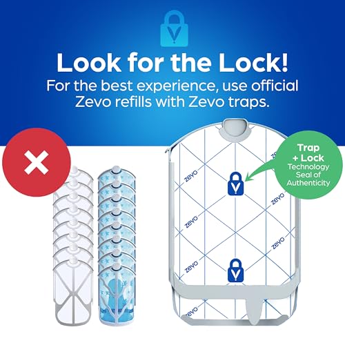 Zevo Flying Insect Refills for Indoor Light Trap: 12 Light Trap Refill Cartridges Capture Fruit Flies, Gnats and Houseflies (12 Cartridges) - style: 12 Refill Cartridges