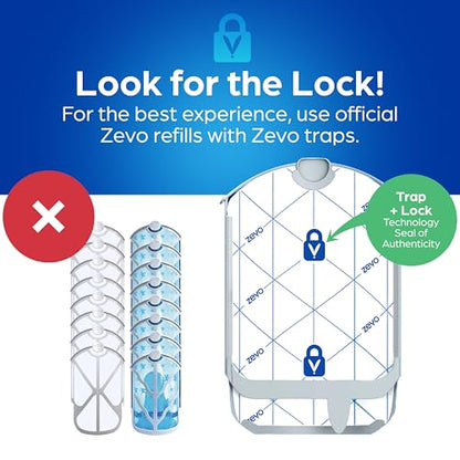 Zevo Flying Insect Refills for Indoor Light Trap: 12 Light Trap Refill Cartridges Capture Fruit Flies, Gnats and Houseflies (12 Cartridges) - style: 12 Refill Cartridges
