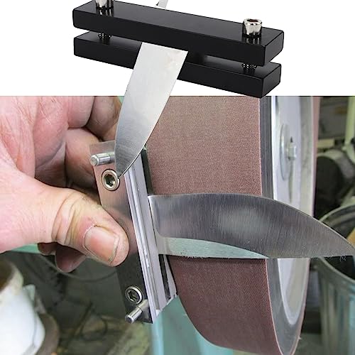 SCOTTCHEN Hardened File Guide Knife Making Tool, Hardened Metal Hardness up to 55, for Belt Sander, Knife Makers file Guide - style: Knife File Guide