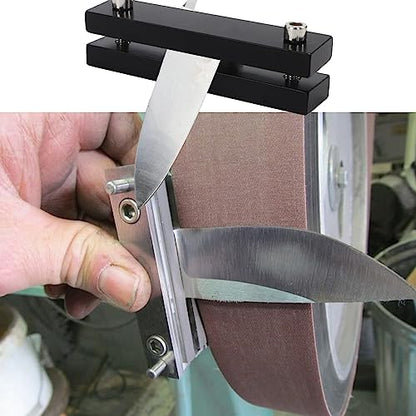 SCOTTCHEN Hardened File Guide Knife Making Tool, Hardened Metal Hardness up to 55, for Belt Sander, Knife Makers file Guide - style: Knife File Guide