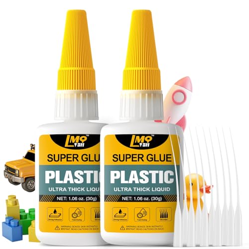 Plastic Super Glue Liquid, Clear Instant Cyanoacrylate Glue for Plastic Model 3d Printing PLA Airplane Miniatures Heavy Duty, All Purpose Superglue for Metal Rubber Wood Ceramic, Strong and Waterproof - size: 2oz-Thick