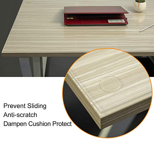 72pcs Glass Top Bumpers, 20mm Silicone Adhesive Furniture Bumpers for Glass Table Door Cabinet Drawers - size: 20mm, 2mm