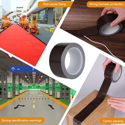 Brown Duct Tape Heavy Duty, Waterproof Strong Adhesive Duct Tape for Indoor Outdoor Repairs Packaging Arts Crafts Projects, Tear by Hand 2 Inch x 20 Yards - color: Brown