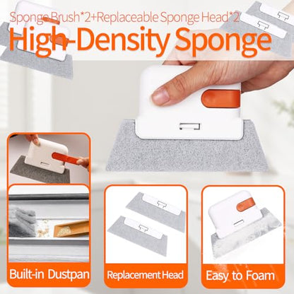 11PCS Window Track Cleaning Tools - Deep Clean Groove Gap Cleaning Brush Kit for Window/Door Tracks, Sill, Tile Lines, Kitchen Gunk, Bathroom Counters - size: Upgrade 11Pcs