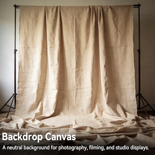 PHOENIX Canvas Fabric by the Yard - 72 Inch x 2 Yard (6 ft x 6 ft) - Cotton Duck Natural Material for Crafts Backing, Drop Cloth for Painting - size: 72" x 2 yard