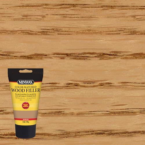 Minwax Color-Matched Wood Filler, Golden Oak, 6 oz