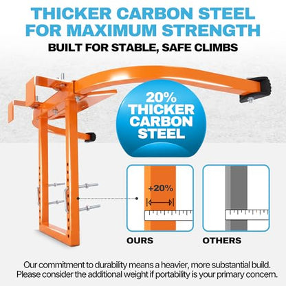 Heavy Duty Ladder Stabilizer with Tool Tray | 500 LBS Capacity, 34" Wide Steel Standoff Arms for Gutter Cleaning, Roofing & Wall Work, Fits Extension, Straight & Telescoping Ladders - Anti-Slip - color: Ladder Stabilizer with Tool Tray