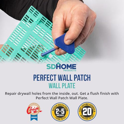 Wall Patch Repair Plate by SD Home, 3-Pack Drywall Backing Plates, 2-5” Hole Repair Patch, Easy & Quick DIY Patching - style: Wall Plate (3 Pack)