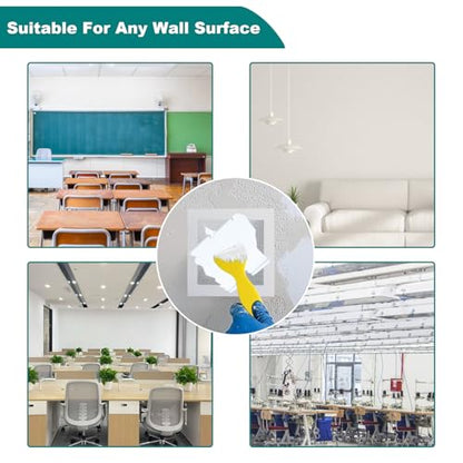 WYIRONG 10 Pack Drywall Repair Kit for Large Holes, 4/6/8 Inch Dry Wall Patch Kits for Erase a Small Nail Hole, Plaster Wall Patching Self Adhesive Aluminum Mesh with Scraper and Sandpaper - style: 10 Pack Drywall Patch Kit