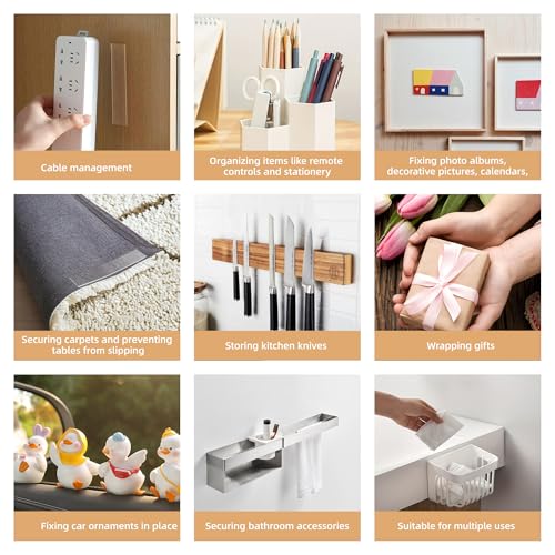 STICK UP 3m Double Sided Tape Heavy Duty, Strong Nano Tape, Sticky Waterproof Mounting Tape, Clear Tape Adhesive Strips for Walls, Hanging Poster, Photo, Carpet, 9.85 FT