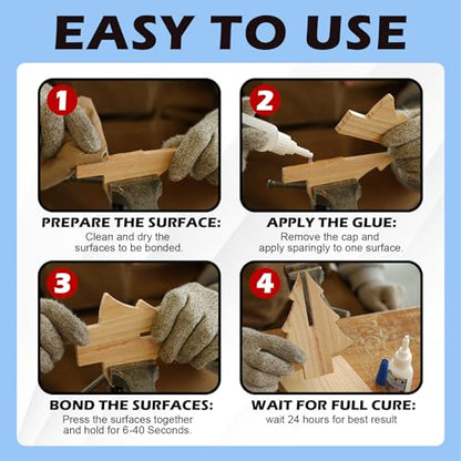 CYAFIXED Professional Grade Cyanoacrylate Super Glue, Medium Viscosity CA Glue for Woodworking, 2 oz. (56.8 Grams) - Instant Adhesive for Woodturning, Pen Turning, Hobby Models & Most Wood Bonding - size: 2 oz