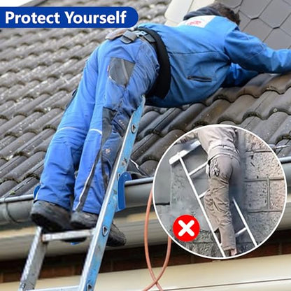 2 Pcs 17 Inch Gutter Ladder Safety Rest-Non-Slip Gutter Guard Ladder Stabilizer-Ladder Safety Helper for Gutters and Roof Safety Protection