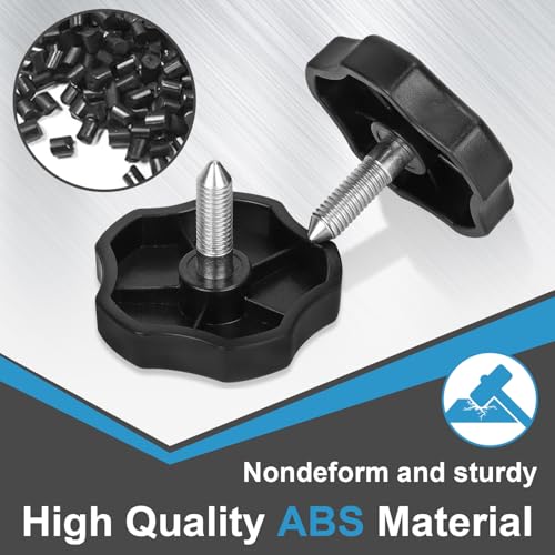 Soft Top Window Frame Door Surround Knobs Kit Compatible with for 2007-2018 Jeep Wrangler JK 4-Door Soft Top Door Frame Knob Screws (2 Short + 4 Long) - size: Long 4 PCS+Short 2 PCS