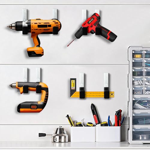 GeeWatom Heavy Duty Steel Garage Hooks,Garage Storage Utility Hooks,Anti-Slip Hanger, Tool Organizer,Steel Wall Mount Organizer, Garden Hose Hanger (Small-6PC) - size: Small-6PC