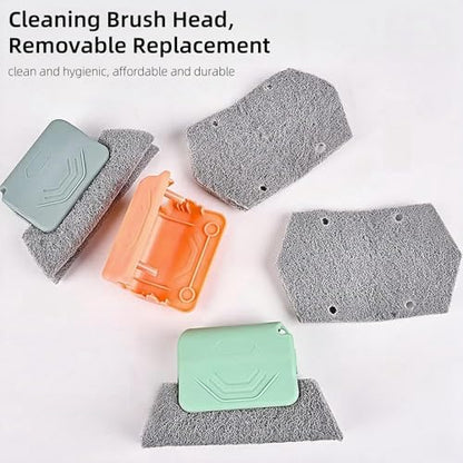 Magic Window Track Cleaner, 2024 New Window Groove Cleaning Brush Tools Set, Creative Cleaner Brushes Tools for Window lides Gaps, Sliding Door Track, Tile Lines Shutter Car Vents (Mixed, 6PCS) - color: Mixed, 6pcs