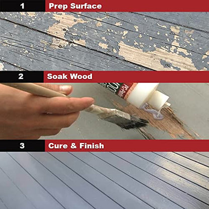 PC-Products Wood Repair Epoxy Paste and Wood Hardener Kit, PC-Woody 24 oz and PC-Petrifier 32 oz - size: Woody (24 oz) & Petrifier (32 oz) Kit, style: PC-Woody Kit