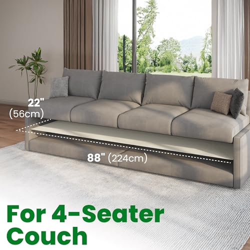 ECOHomes Couch Cushion Grip Pad, Couch Cushion Non Slip Pads Keep Sofa Cushions from Sliding - Anti Slip Sofa & Patio Grips Mattress Gripper Stopper Stop Slide & Prevent Sliding (4 Seater - 22" x 88") - size: 4 Seater (22" By 88")