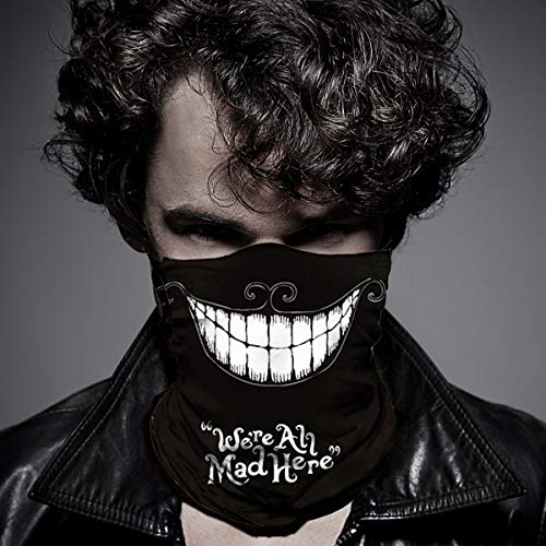 Seamless Neck Gaiter Shield Scarf Bandana Face Mask Seamless UV Protection for Motorcycle Cycling Riding Running Headbands - color: Weird Smile