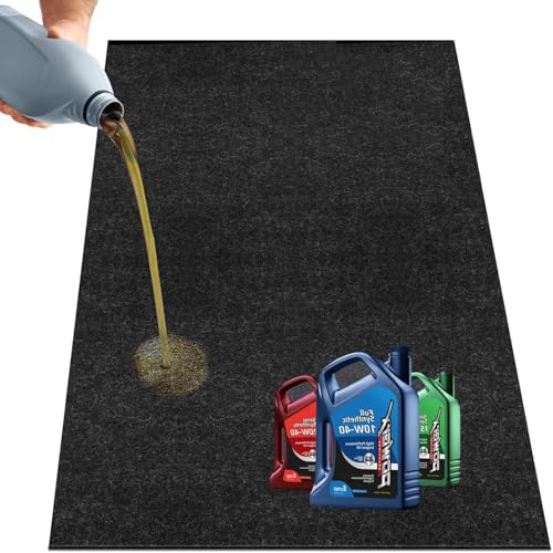 Oil Spill Mat, 29 * 36in Garage Floor Mat for Under Car, Absorbent Oil Pad, Waterproof Backing Protects Floor(1 Pack) - size: 2'5" x 3' (29*36)