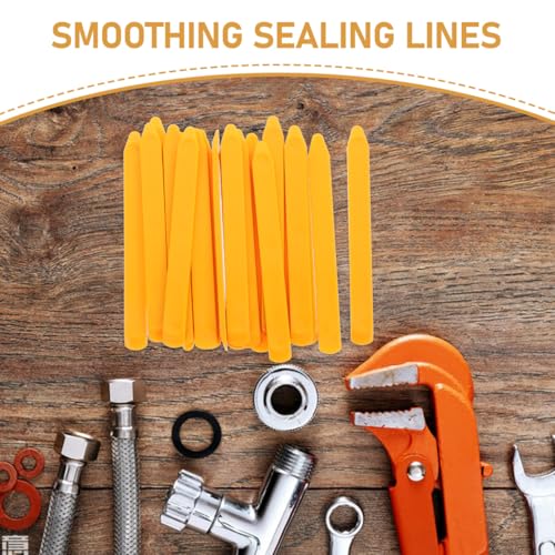 Hemobllo Plastic Scraper Set 20pcs Silicone – Scratch-Free Flexible Reusable – for Kitchen Bathroom Floor Grout Sealing for Tile Caulking and Sealant Finishing