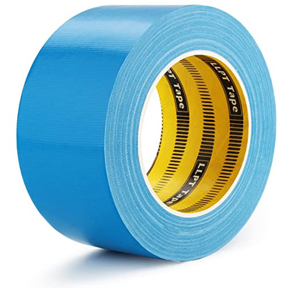 LLPT Duct Tape Premium Grade 2.36 Inches x 108 Feet x 11 Mil Easy Tear Residue Free Strong Adhesive Color Sky Blue (DT246) - color: Sky Blue
