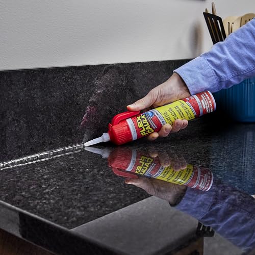 Flex Caulk, Waterproof & Weatherproof Hybrid Polymer Sealant, Strong, Paintable, Indoor, Outdoor, Bath, Shower, Sink, Window, Baseboards, Door, RV, Roof, Wood, Auto & Marine, White, 9 oz, 2-Pack - style: Hybrid, White, 9 oz, 2-Pack