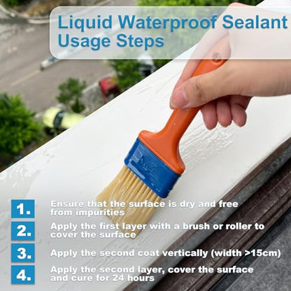 Endhokn Clear Waterproof Sealant - 35 Ounces, Indoor & Outdoor, Bathroom & Roof Coating - color: clear