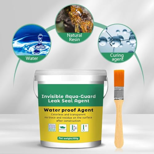 2024 New Invisible Waterproof Agent Set, Upgrade Super Strong Transparent Waterproof Coating Agent, Anti-Leakage Agent Transparent Leakage Protection Glue Repairing Leak Waterproof Adhesive (1)