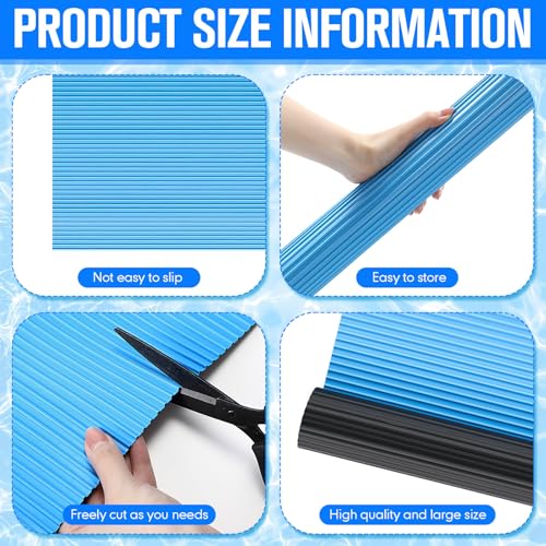 Breling 24" x 36" Swimming Pool Ladder Mat, Protective Pool Ladder Pad Step Mat with Non Slip Texture for Above Ground Swimming Steps Liners and Stairs(Vertical Striped) - size: 24" X 36", style: Vertical Striped