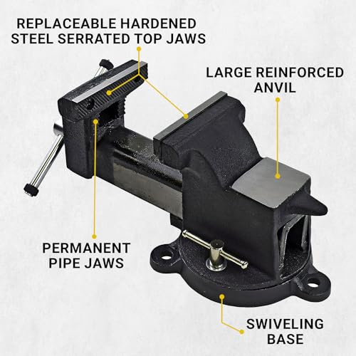 Yost Vises 905-AS 5" Heavy Duty Steel Bench Vise - size: 5", style: Heavy Duty
