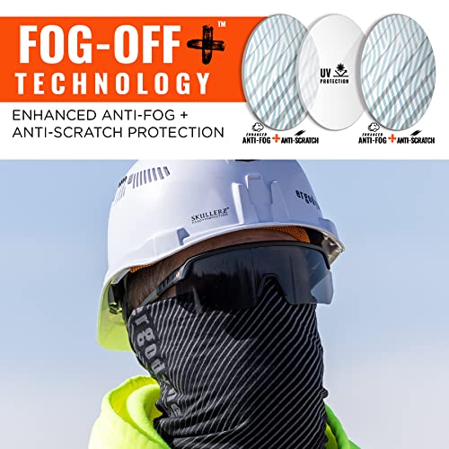 Ergodyne Skullerz AEGIR Anti Scratch Safety Glasses, Anti-Fog, ANSI z87.1 - color: Smoke Lens