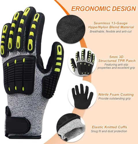Lobster Gloves for Diving, Puncture and Cut Resistant Fishing Spearfishing Freediving Scuba Diving Gloves, Fully Coated Safety Work Glove for Men Women - size: XX-Large