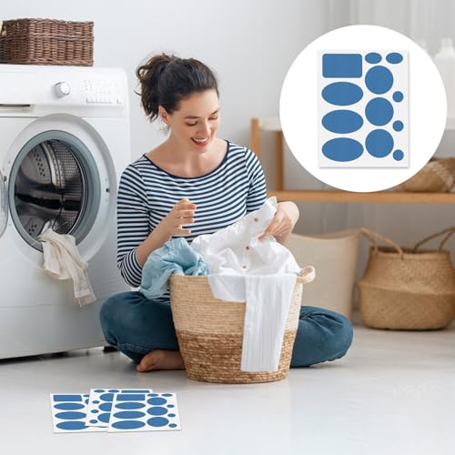 Down Jacket Patches Nylon Repair Tape Self-Adhesive Repair Patch | Pre-Cut, Waterproof Tear-Resistant Rip-Stop Nylon Fabric Patches to Fix Holes in Clothing, Sleeping Bags - color: Blue